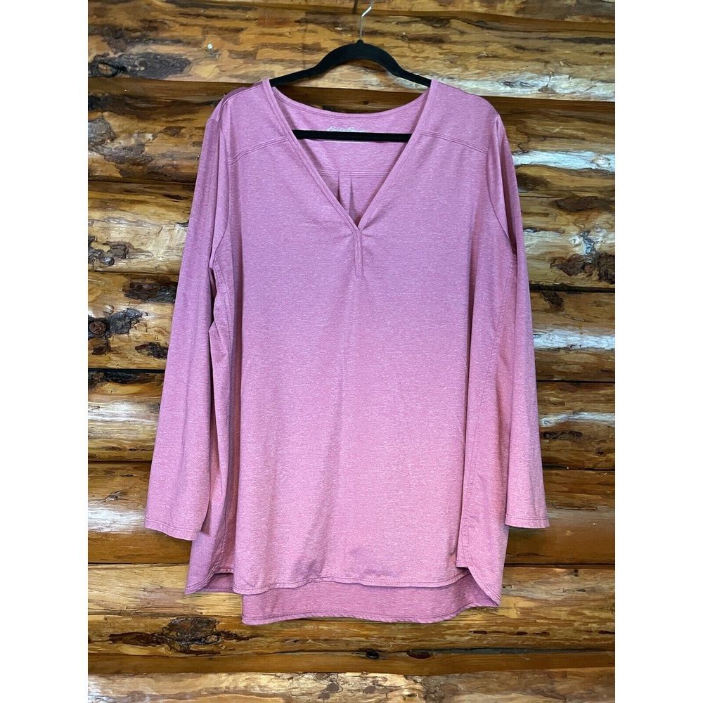Eddie Bauer Pink V-neck‎ Size 2XL